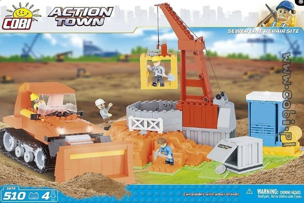 Конструктор COBI Sewer line repair - COBI-1674