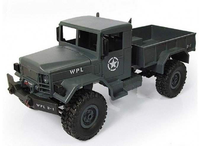 Радиоуправляемая машина WPL военный грузовик масштаб 1:16 + акб 2.4G WL Toys B-14-GR