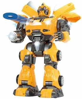 Радиоуправляемый робот трансформер Defatoys, стреляет дисками - 6021