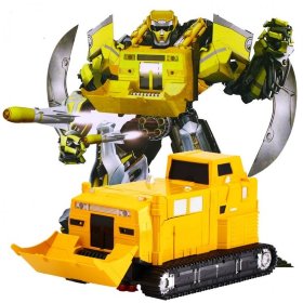 Радиоуправляемый трансформер - бульдозер, стреляющий присосками MZ Model 1:14 2.4G - MZ-2377PF