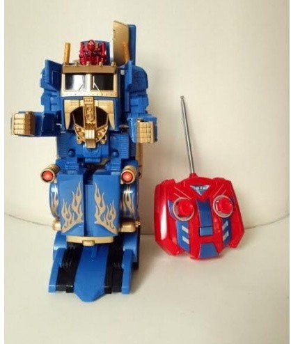 Радиоуправляемый робот трансформер Feng Yuan грузовик (синий цвет) - 28128