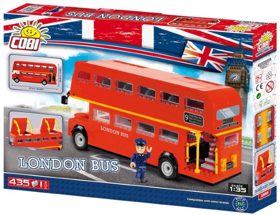 Конструктор COBI Лондонский двухэтажный экскурсионный автобус - COBI-1885