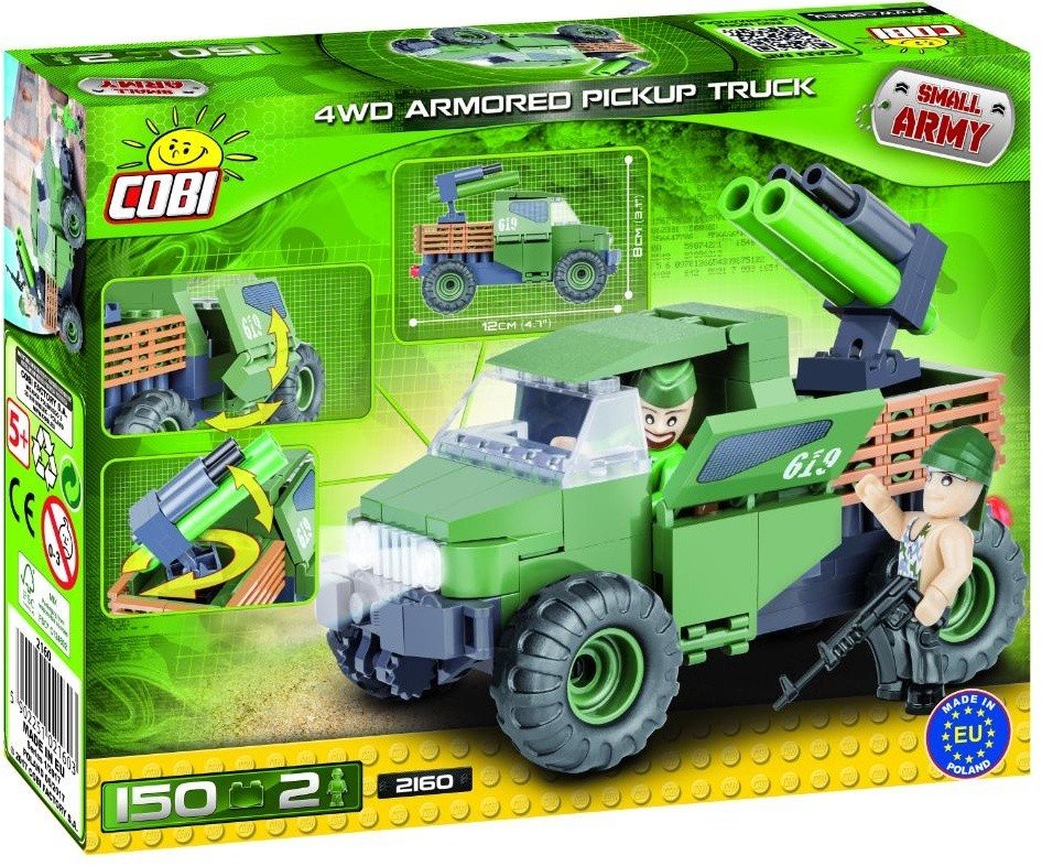 Конструктор COBI Армейский пикап Armored Pickup Truck 4WD - COBI-2160