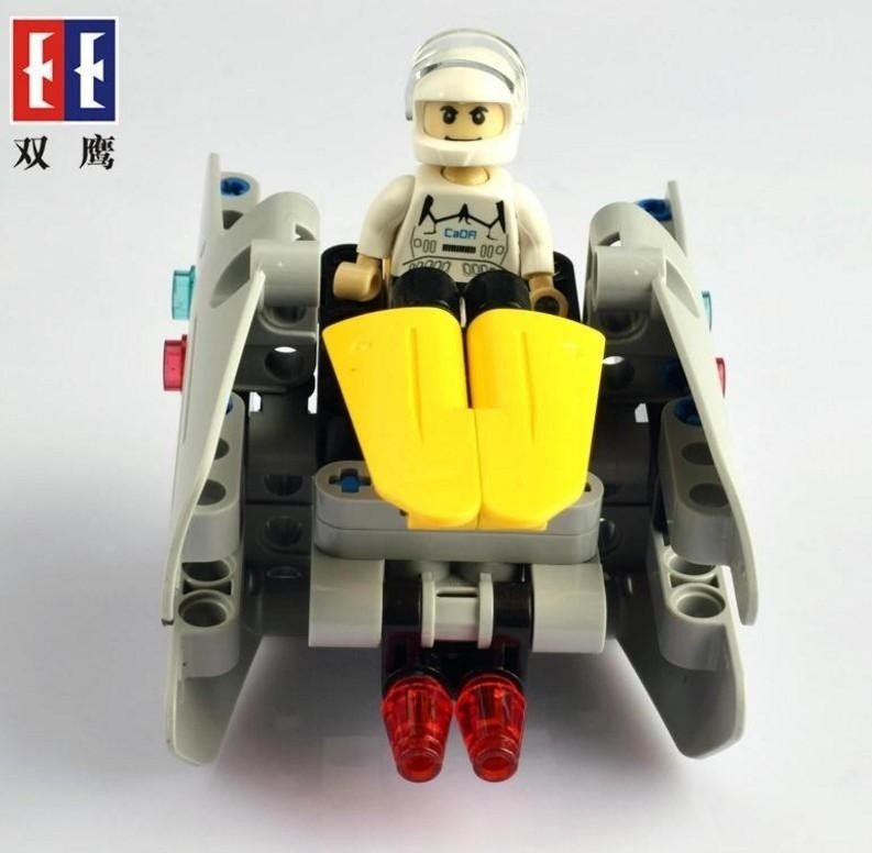 Конструктор Double E Cada Technics звездный отряд, соберите звездный корабль с C54001W+02W+04W (83 детали) - C54003W