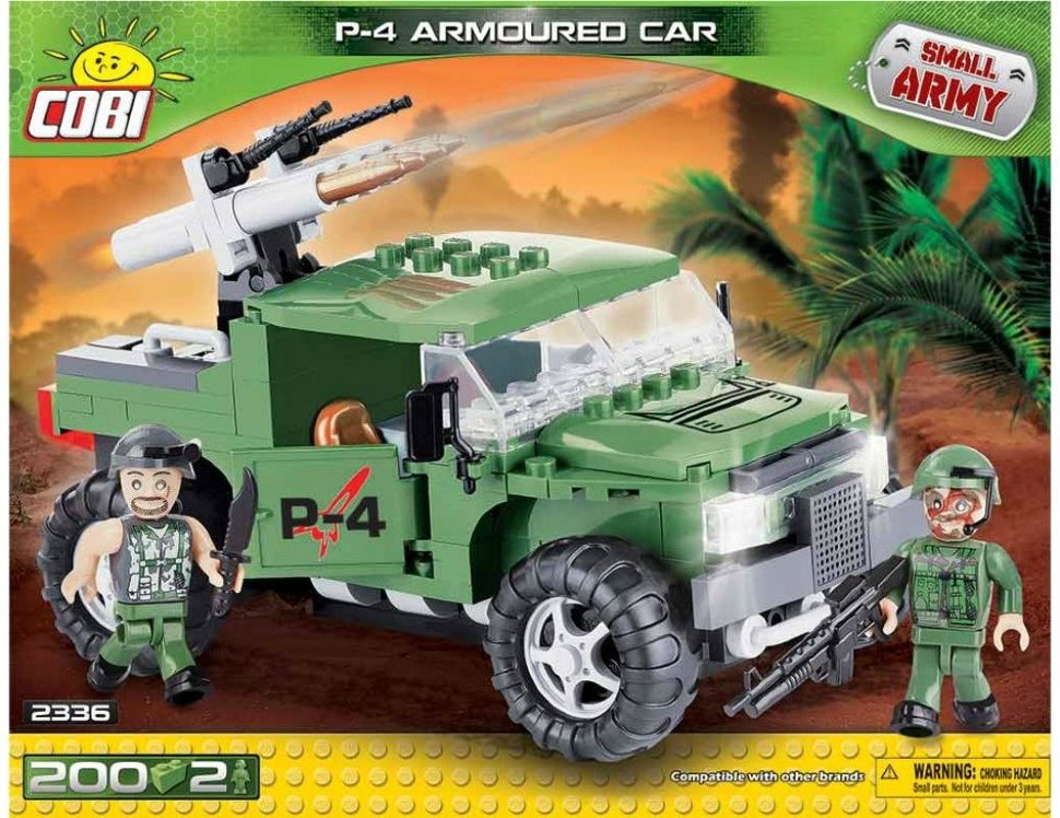 Конструктор COBI Военный джип P-4 Armoured Car - COBI-2336