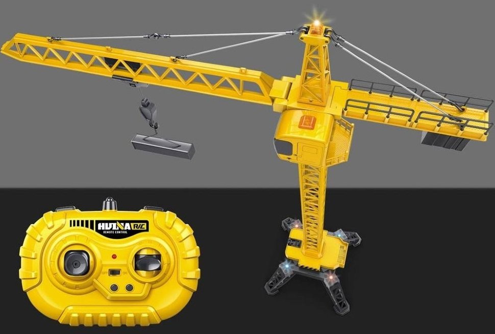 Радиоуправляемый башенный кран HUI NA TOYS масштаб 1:14 2.4G - HN1585