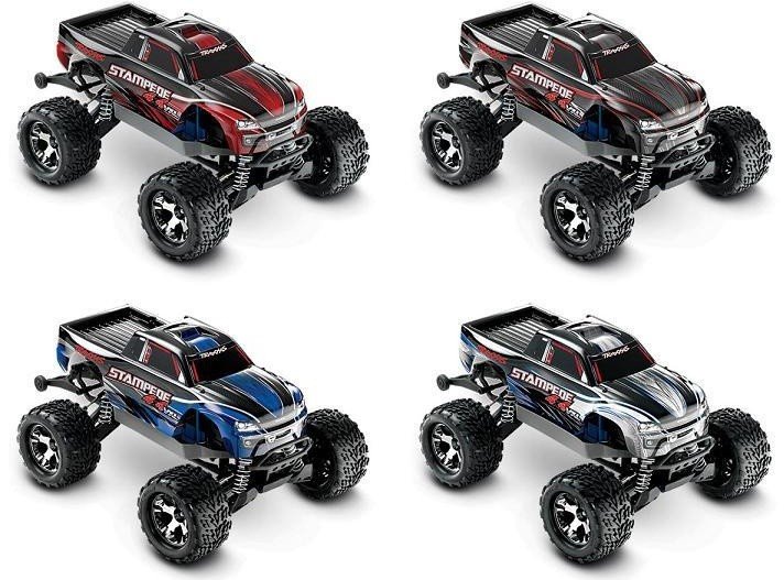 Радиоуправляемый монстр Stampede 4x4 VXL 4WD RTR масштаб 1:10 2.4G - TRA67086-4