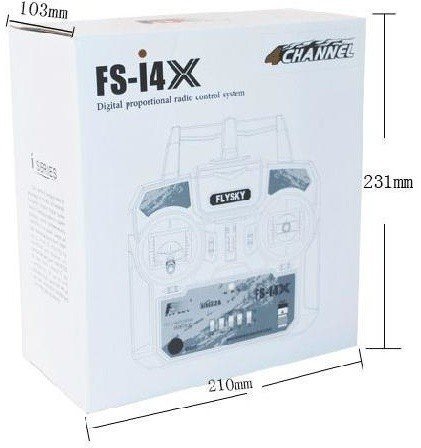 Радиоаппаратура FlySky i4x (4 канала) с приемником А6 (6 каналов) 2.4гГц - FS-I4X+A6